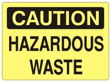 Contaminated Waste Sign