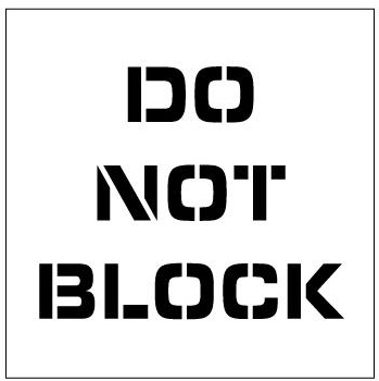 do not block