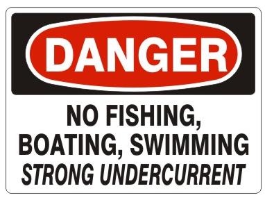 Warning danger sign fishing hi-res stock photography and images