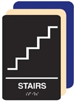 ADA Compliant, Stairs Sign 6" X 9"