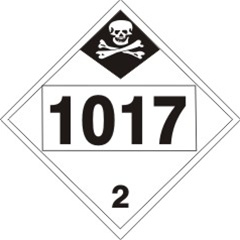 1017 Chlorine Dot Placard Safety Supply Warehouse