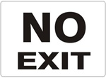 FIRE EXIT Sign - Arrow Left