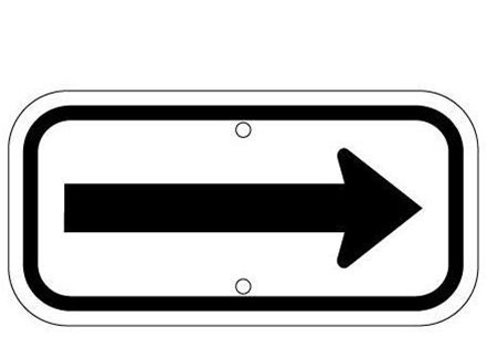 directional signs with arrows