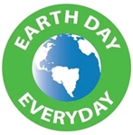 Earth Day Everyday - Hard Hat Labels are constructed from Durable, Pressure Sensitive or Reflective Vinyl, Sold 25 per pack