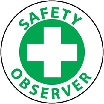 SAFETY OBSERVER - Hard Hat Labels