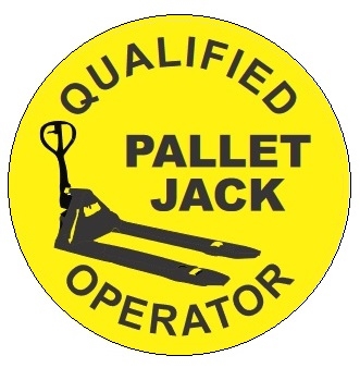 Seton Safety Hard Hat Labels - Authorized Pallet Jack Operator
