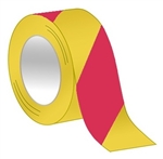 Magenta/Yellow Striped Hazard Warning Tape - Available in 2, 3 and 4 inch widths  X 18 or 36 Yard Rolls