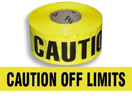 CAUTION - OFF LIMITS - BARRICADE TAPE