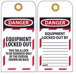 Danger Do Not Operate Lockout Procedures Tag