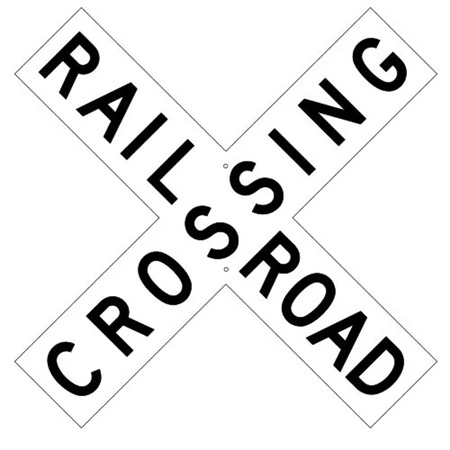 RAILROAD CROSSING, Cross Buck Sign I Safety Supply Warehouse