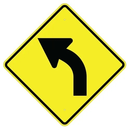 LEFT CURVE (Symbol) Sign