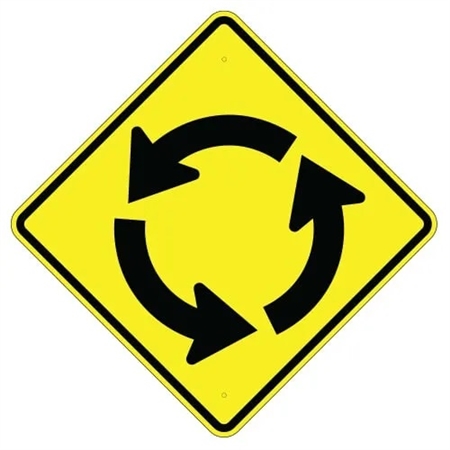 CIRCULAR INTERSECTION Sign I Safety Supply Warehouse